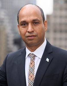 Close up image of Moin injury attorney at Omrani & Taub