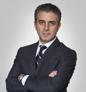 omrani with gradient gray background
