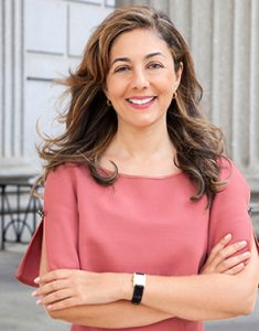 close up of roya injury attorney at omrani and taub