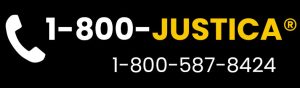 1800 justice phone number on black background