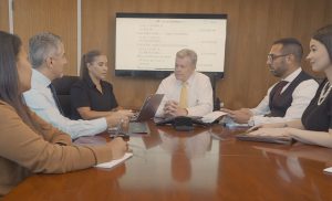 omrani and taub team in a meeting room